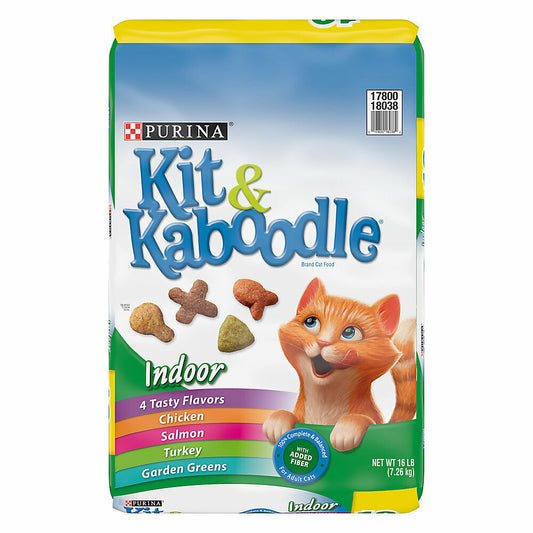 Purina Kit & Kaboodle Original & Indoor Adult Dry Cat Food, 16, 22 & 30 Lbs
