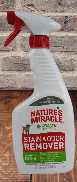 Nature's Miracle Dog Urine, Feces, Vomit, Drool, Stain And Odor Remover Spray
