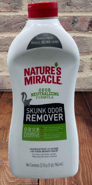 Nature's Miracle Skunk Odor Remover For Pets Cats Dogs Clothing Carpet, 32 oz