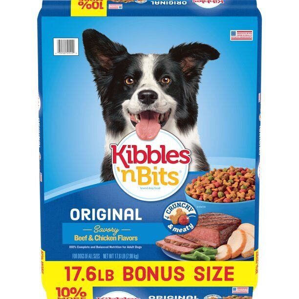 Kibbles 'n Bits Original Dry Adult Dog Food, Beef & Chicken Flavors, 16-45 Lbs