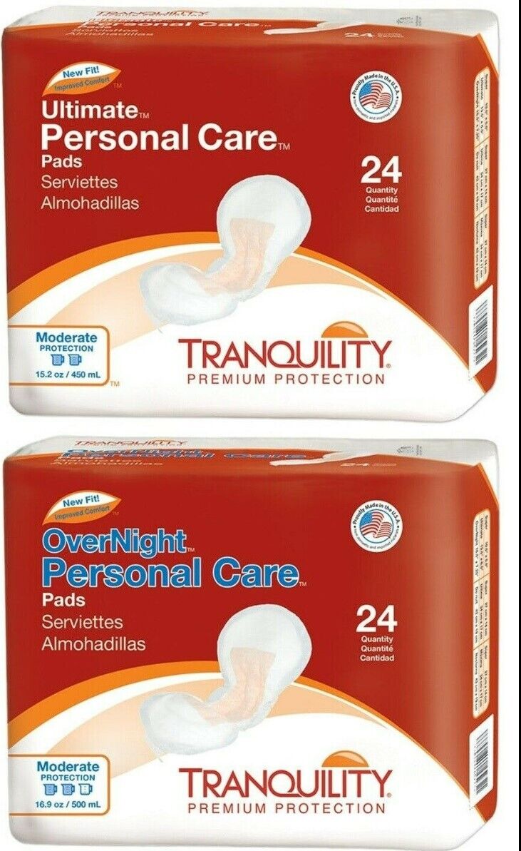 Tranquility Super/Ultimate/Overnight Unisex Personal Care Incontinence Pads