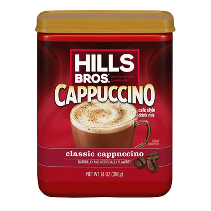 Hills Bros Instant Cappuccino Mix, Sugar Free, Decaf & Fat Free Varieties