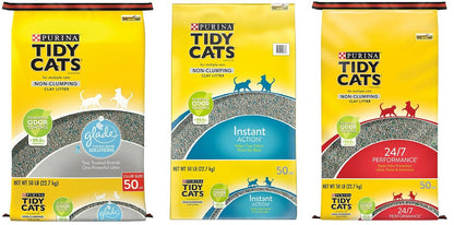 Purina Tidy Cats Non Clumping Multi Cat Litter Glade 24/7 Instant Action 50 Lb