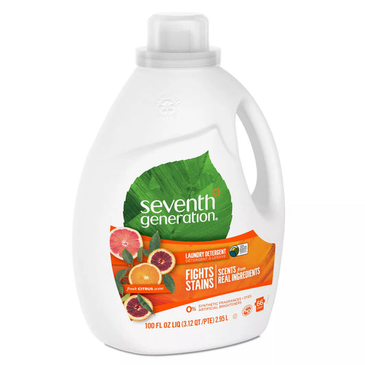 Seventh Generation Liquid Laundry Detergent Free Clear & Lavender, 99 Loads