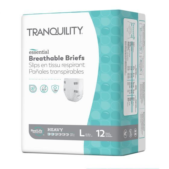 Tranquility Essential Breathable Briefs Unisex Incontinence Underwear, Heavy