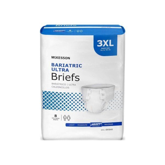 McKesson Ultra Plus Bariatric Incontinence Briefs Diapers 3XL Heavy Case of 32