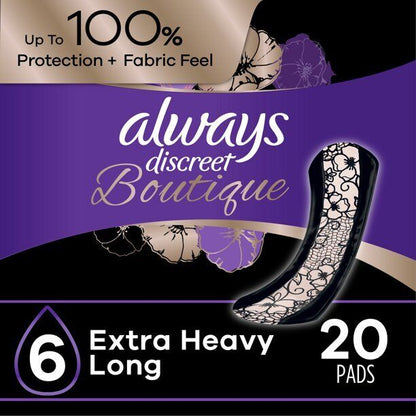Always Discreet Boutique Incontinence & Postpartum Pads, Liners for Women