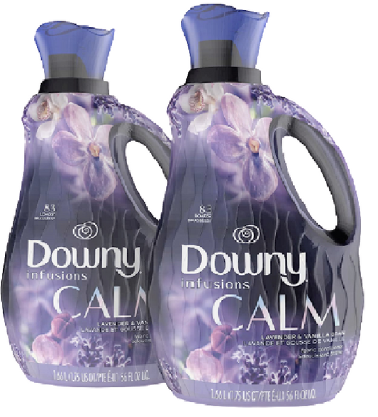 Downy Infusions Liquid Fabric Softener 56 Oz Bottles, 166 Loads, 2 PACK