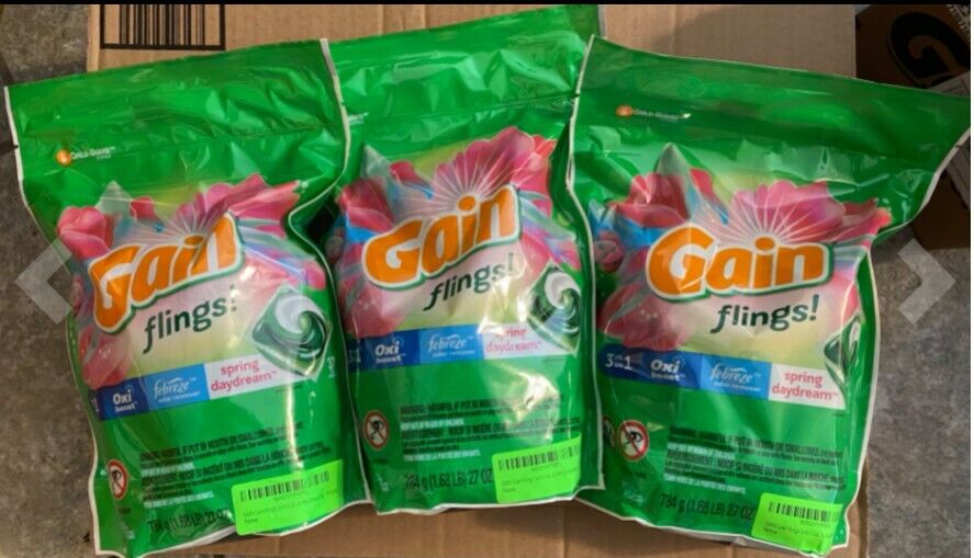 Gain flings! Laundry Detergent Pacs Plus Aroma Boost, Assorted, 81 & 96 Pods