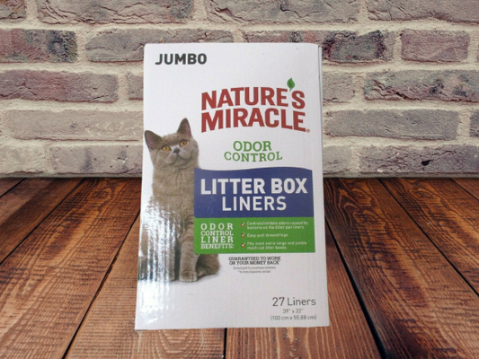 Nature's Miracle Odor Control Jumbo Multi-Cat Litter Box Liners, 27 Count