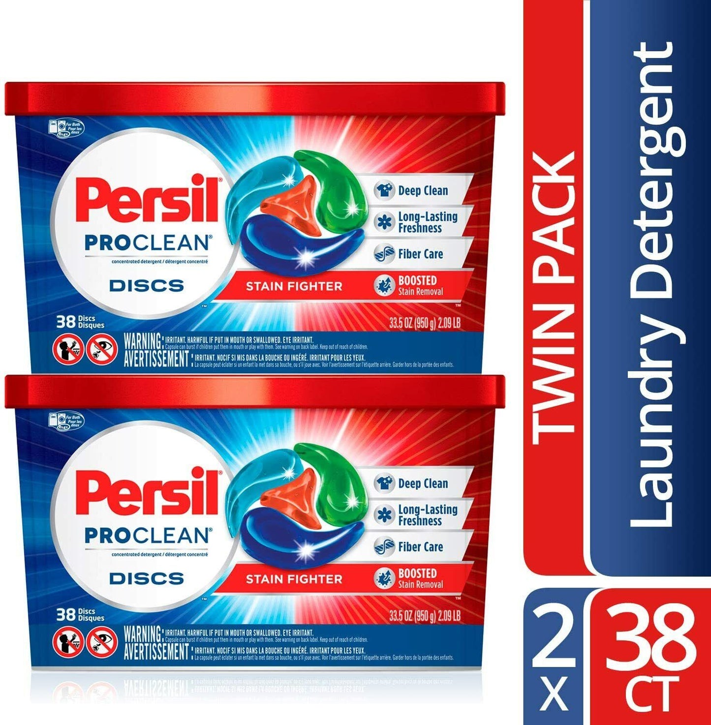 Persil ProClean Discs Laundry Detergent Original & Stain Fighter Pods