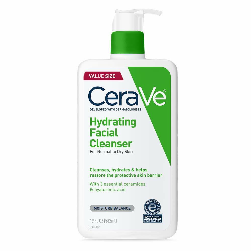 CeraVe Hydrating Facial Cleanser Moisturizing Non-Foaming Face Wash 16, 19 oz