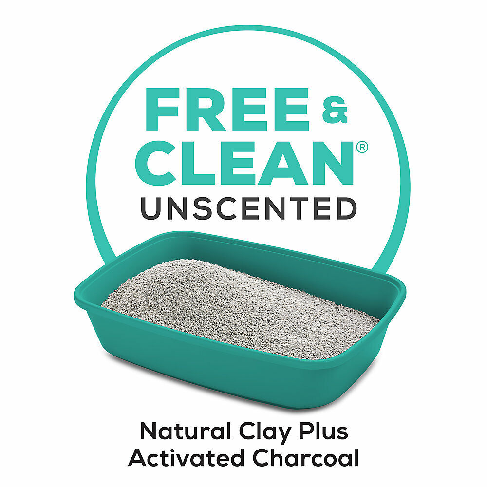 Purina Tidy Cats Free & Clean Clumping Multi Cat Litter, Unscented, 35 lb