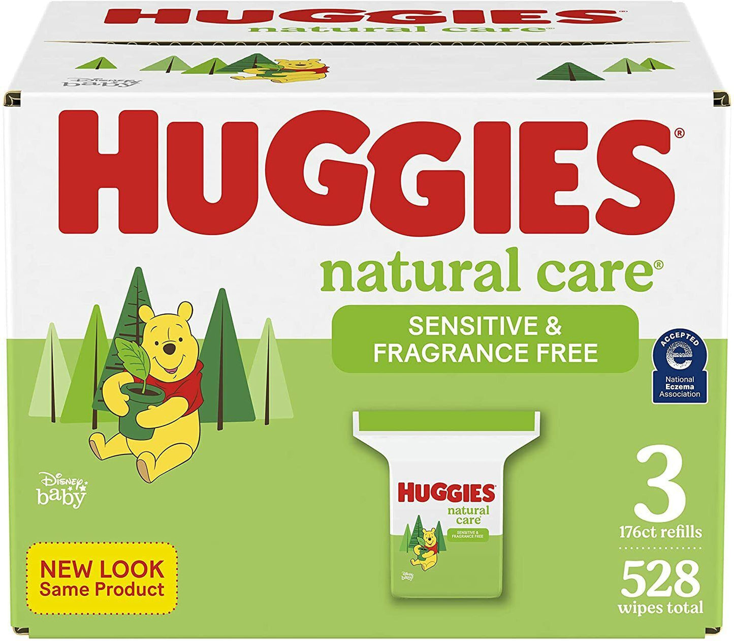 Huggies Natural Care Unscented Baby Wipes Fragrance Free 168, 288 528, 560 ct