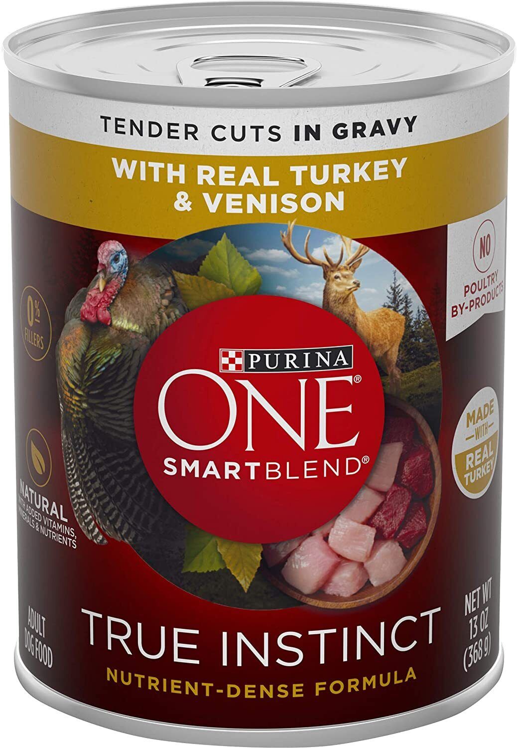 Purina ONE SmartBlend True Instinct Tender Cuts in Gravy Wet Dog Food, 13 oz
