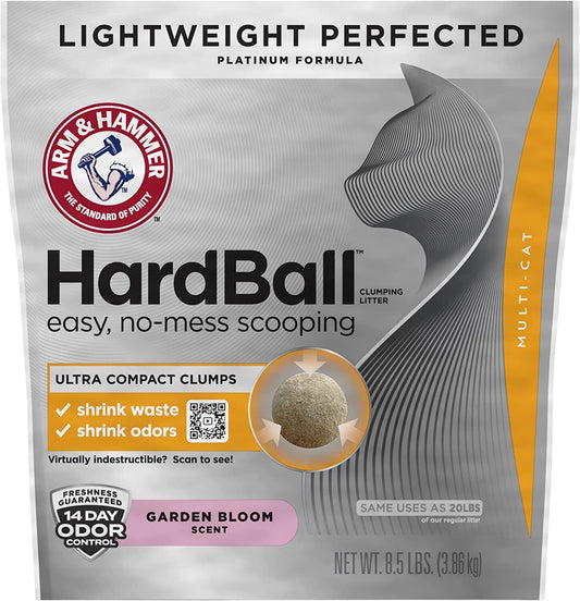 Arm & Hammer Hardball Lightweight Platinum Multi-Cat Clumping Cat Litter
