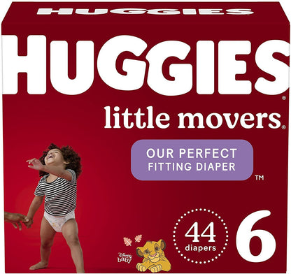 Huggies Little Movers Disposable Baby Diapers, Size 3, 4, 5, 6, 7