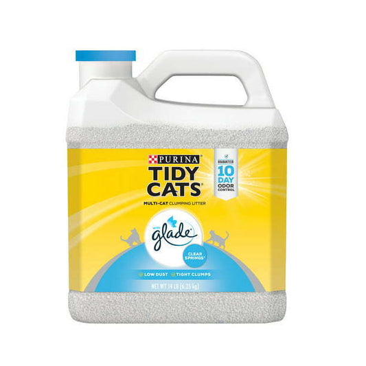 Purina Tidy Cats Clumping Multi Cat Litter, Glade Clear Springs 10, 20, 35 Lbs