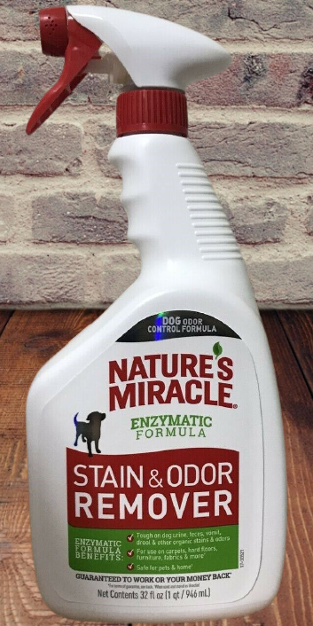 Nature's Miracle Dog Urine, Feces, Vomit, Drool, Stain And Odor Remover Spray