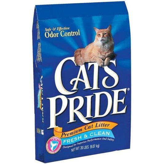 Cat's Pride Premium Clay Non-Clumping Cat Litter, Fresh & Clean Scent, 20 Lbs