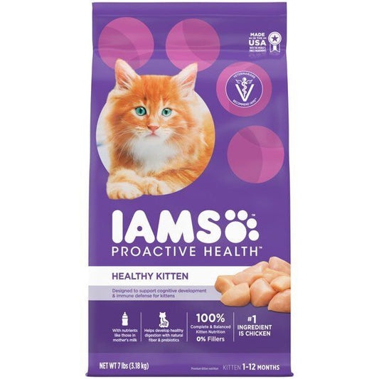 IAMS PROACTIVE HEALTH Healthy Kitten Dry Cat Food with Chicken 7 - 15 Lbs