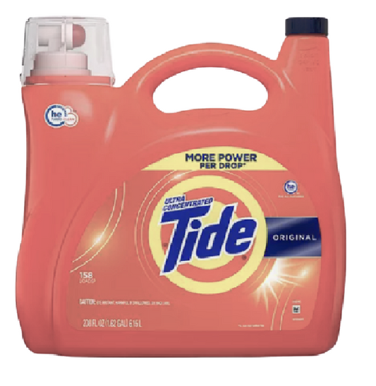 Tide Ultra Concentrated Liquid Laundry Detergent, Original, 208 oz, 158 lds ️️
