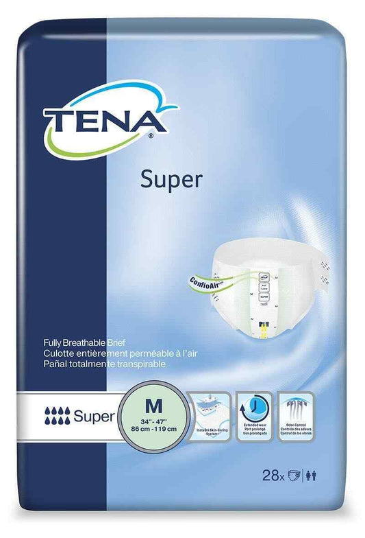 TENA Super Incontinence Adult Underwear Briefs, Maximum Absorbency, M/R/L/XL