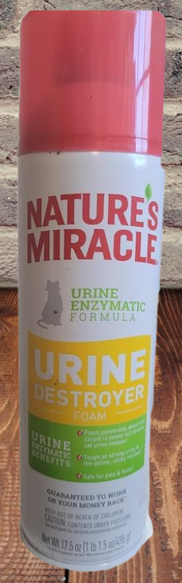 Nature's Miracle Cat Urine Destroyer Liquid & Foam For Carpets, Floor Furniture