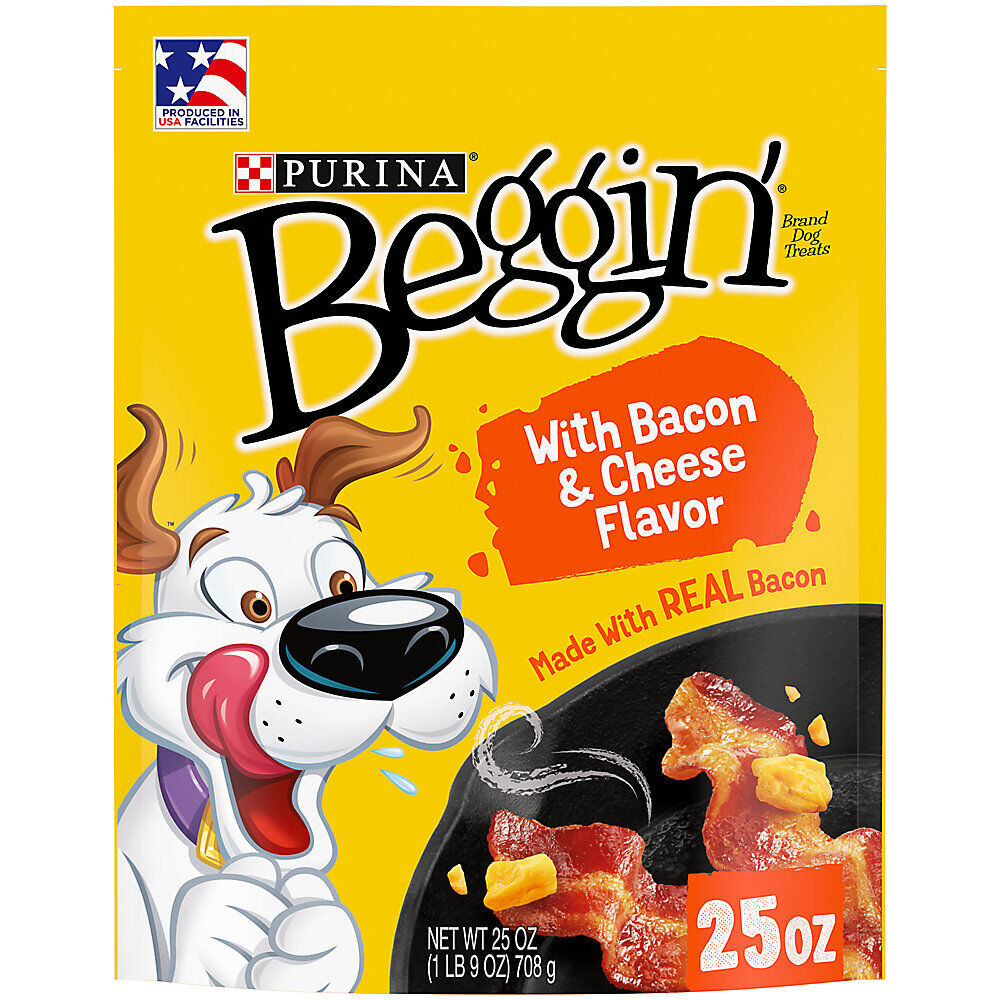 Purina Beggin' Strips Dog Treats, Original, Bacon, Cheese, Beef, 6, 25, 40 oz