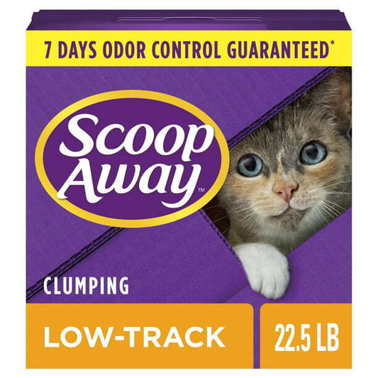 Scoop Away Low-Track Clumping Cat Litter, Fresh Spring Air Scent, 22.5 Lbs