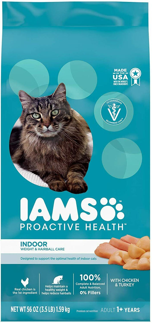IAMS Proactive Health Adult Indoor Weight & Hairball Care Dry Cat Food