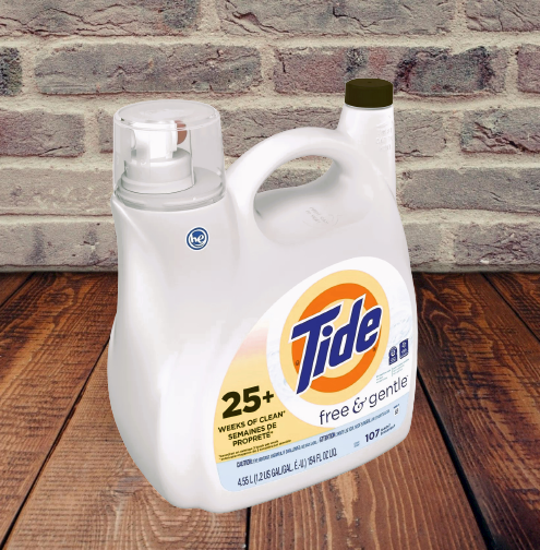 Tide Free and Gentle HE Unscented Laundry Detergent Liquid, 64 & 96 Loads