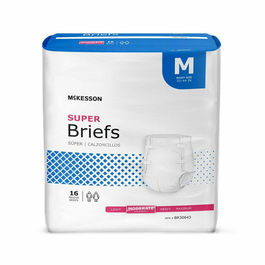 McKesson Super Incontinence Disposable Briefs Diapers Moderate M/L/XL/
