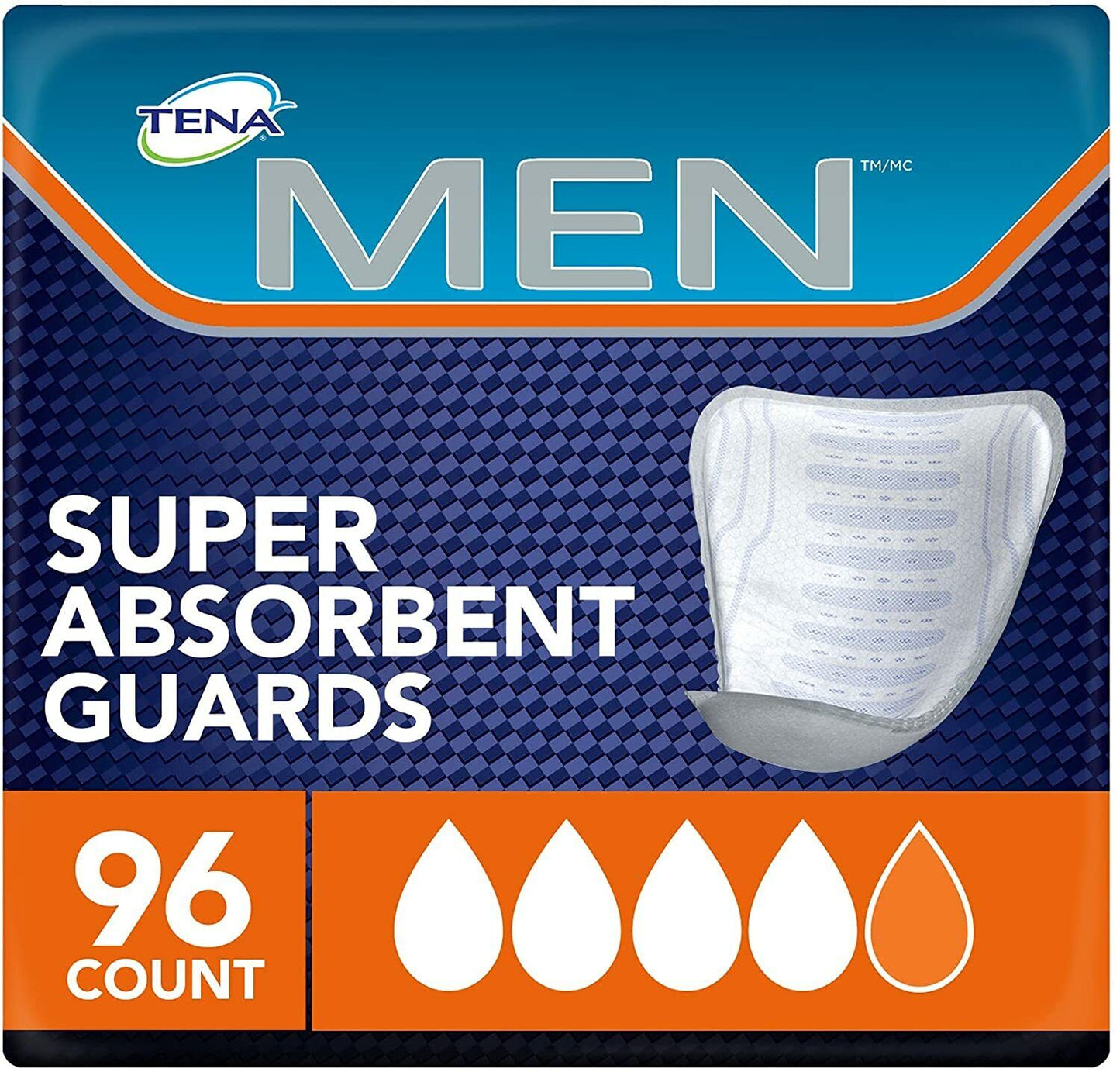 Tena Incontinence Guards for Men, Moderate / Super Absorbency 96, 112, 144 ct