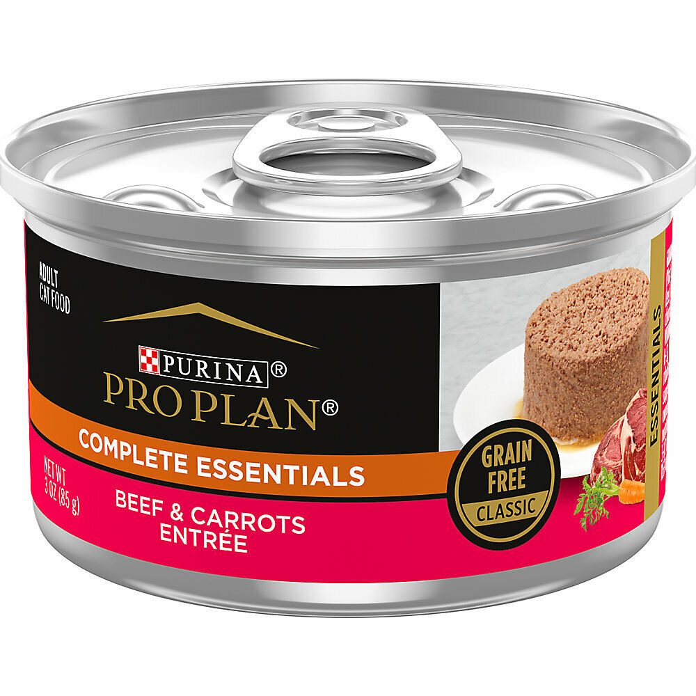 Purina Pro Plan Complete Essentials Classic Pate Wet Cat Food, 3 oz, 24 Cans