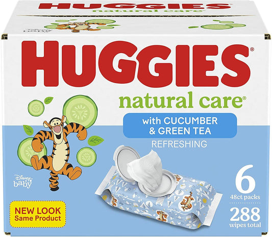 Huggies Natural Care Refreshing With Cucumber & Green Tea Scented Baby Wipes