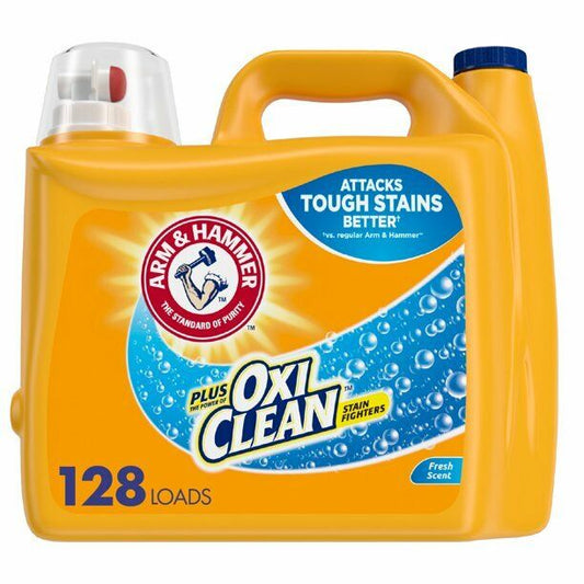 Arm & Hammer Plus Oxiclean HE Laundry Detergent Fresh Scent, 201 oz 128 Loads