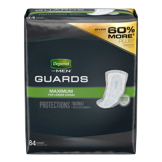 Depend Incontinence Guards Bladder Control Pads For Men, Maximum, 84 Count ️️