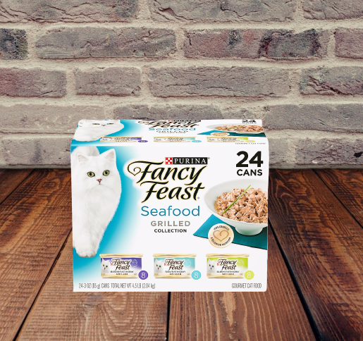 Fancy Feast Grilled Collection Seafood Variety Pack Cat Food, 3 oz, 24 Cans