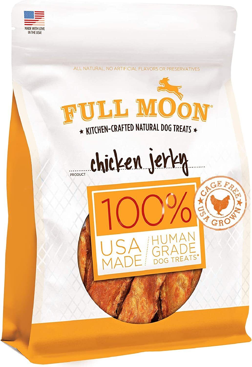 Full Moon All Natural Human Grade Chicken & Beef Jerky Dog Treats