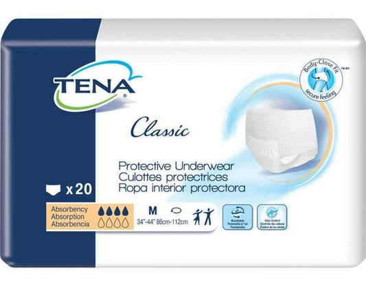 Tena Classic Adult Incontinence Underwear Pull Up Diapers, M/L/XL 80, 72, 56