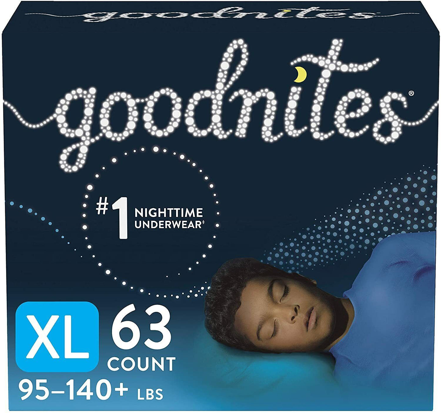 Goodnites Boys' Nighttime Bedwetting Underwear, S/M, Large, XL, 44, 34, 28