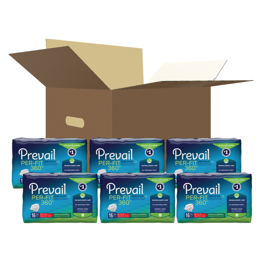 Prevail Per-Fit 360 Adult Incontinence Underwear Pull-Up Diapers, Maximum Plus