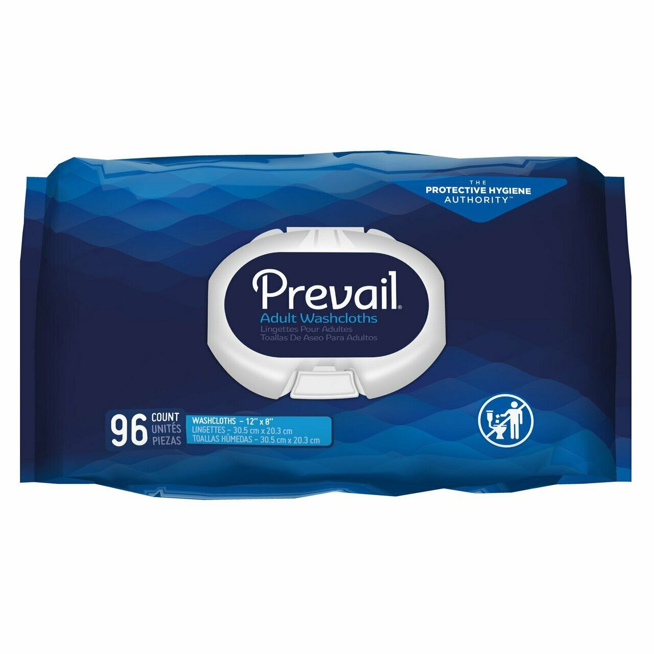 Prevail & Premium Scented & Unscented Adult Personal Wipes Washcloths, 8 x 12