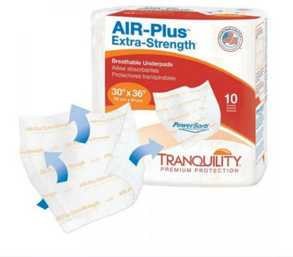 Tranquility Air-Plus Powersorb Breathable Incontinence Underpads Bed Pad Chux