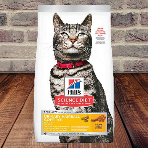 Hill's Science Diet Urinary Hairball Control Adult Dry Cat Food, Chicken