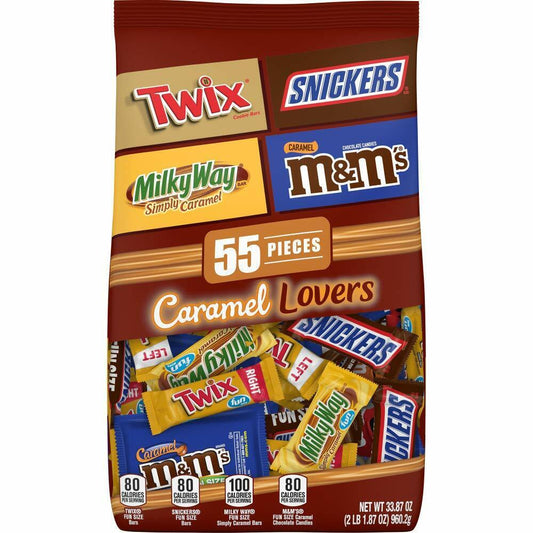 MARS Chocolate Caramel Lovers M&M'S, SNICKERS, TWIX & MILKY WAY Candy 33.87 oz