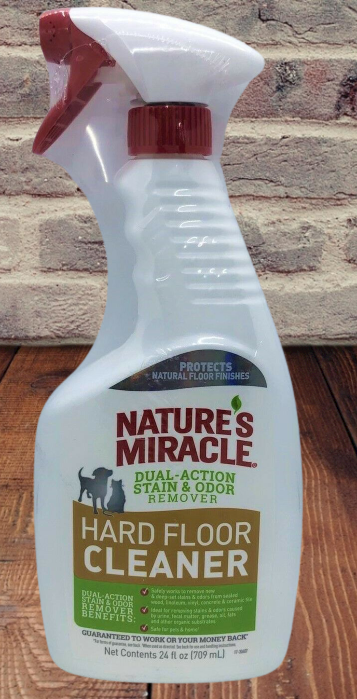 Nature's Miracle Dog & Cat Hard Floor Cleaner, Stain & Odor Remover, 24 oz