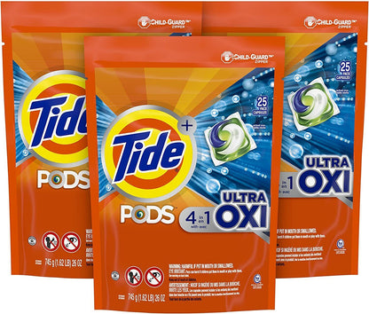 Tide Liquid Laundry Detergent Soap PODS Pacs Spring, Meadow + More 81 & 96 Ct