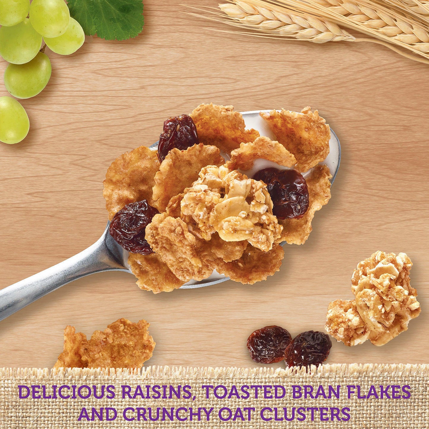 Kellogg's Original Raisin Bran Crunch Breakfast Cereal, 42 oz (2 ct of 21 oz)